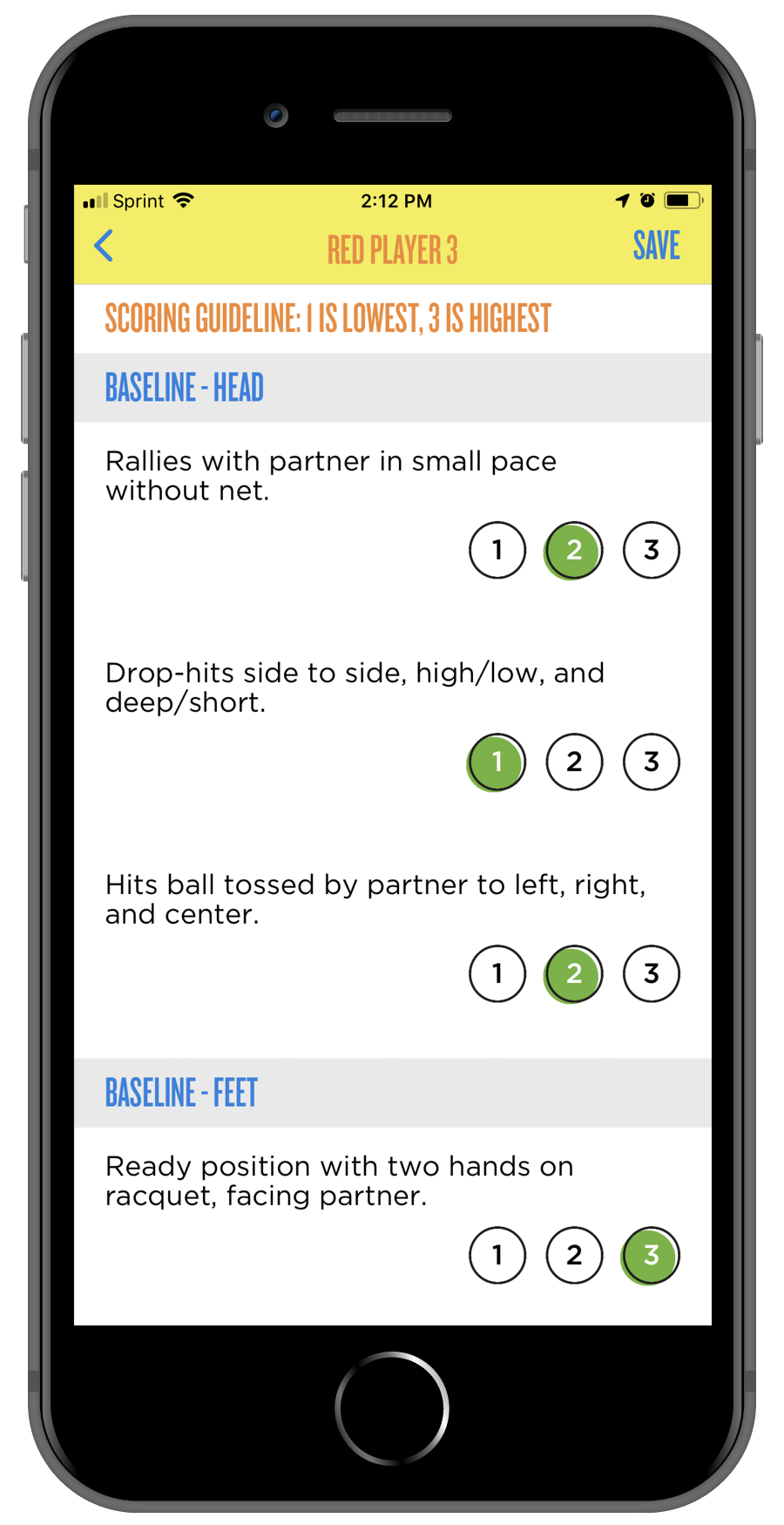 Coach assessment tool